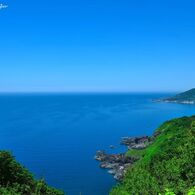 The blue sky and the blue sea