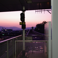 夕方モノレール