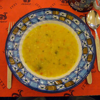 イラン 食事 豆のスープ