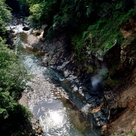 鬼怒川上流　川俣温泉 間欠泉