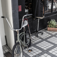 bicycle and coat