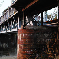 煉瓦の橋脚