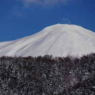 知床連山サシルイ岳,月の出