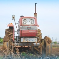 此岸からの風景＜2011-4＞＊トラクター・川越付近