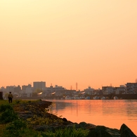 江戸川の朝の風景①