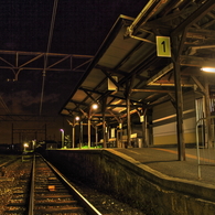 夜の駅舎２