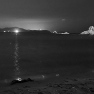 夜の海