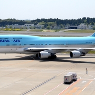 KOREAN AIR 747-400　駐機です