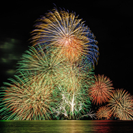 水郷祭、花火５