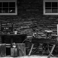 Landscape with bicycle