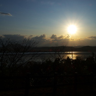 干潟の夕日6