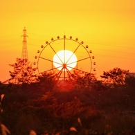 sunset・Ferris wheels