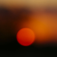 晩秋の夕陽