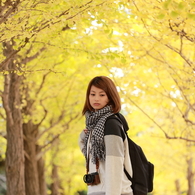 female photographer　in 葛西臨海公園