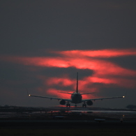 熊本空港 夕日撮影！
