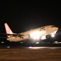 JAL B737-800 夜間飛行の始まり