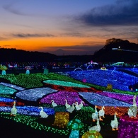 富士山とイルミネーション