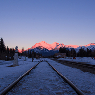 Sunshine in Banff station