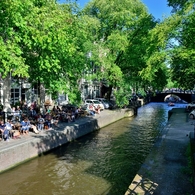オランダ　アムステルダム　運河のある風景　その１７