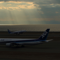 夕空の中