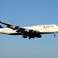 DELTA 747-400 着陸
