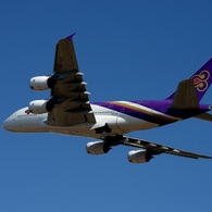 THAI A380-841 飛び立ち