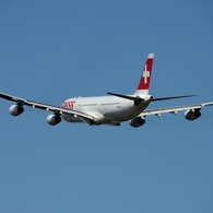 SWISS A340-313 離陸