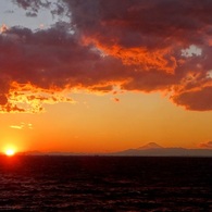 ごく普通の夕焼けです