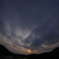 大淀川の夕暮れ (2015/3/14夕方)