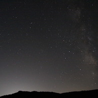 天の川と木星です