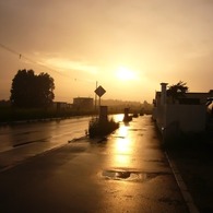 雨上がりの光