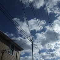 青い空と真っ白な雲