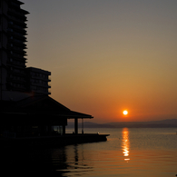 加賀屋の夕日