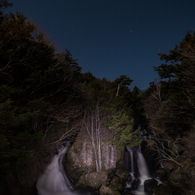 竜頭の滝と星空