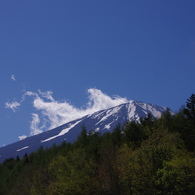 台風一過の富士山ー２