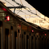 中野駅　中央線　夕風景