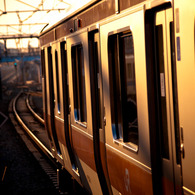 中野駅　中央線　夕風景