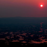 夕暮れ