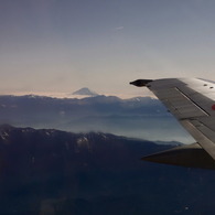 富士山と翼