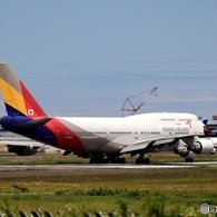 ASIANA 747-400 離陸　