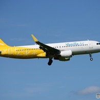 Vanilla A320-214 到着　