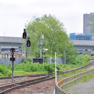 旭川駅旧駅舎・富良野線ホームから。