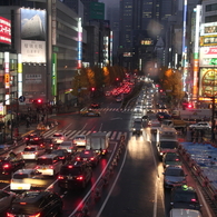 雨の西新宿