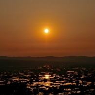砺波平野散居村夕景　第1ステージ