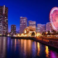 みなとみらいの絵になる夜景