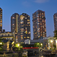 東京夜景・佃小橋