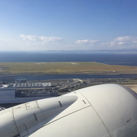 天津の旅　関空離陸