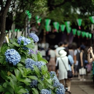 白山神社にて