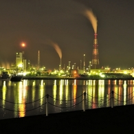 四日市の夜景08/HDR