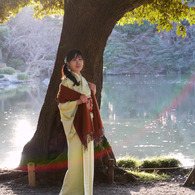 六義園にて。
